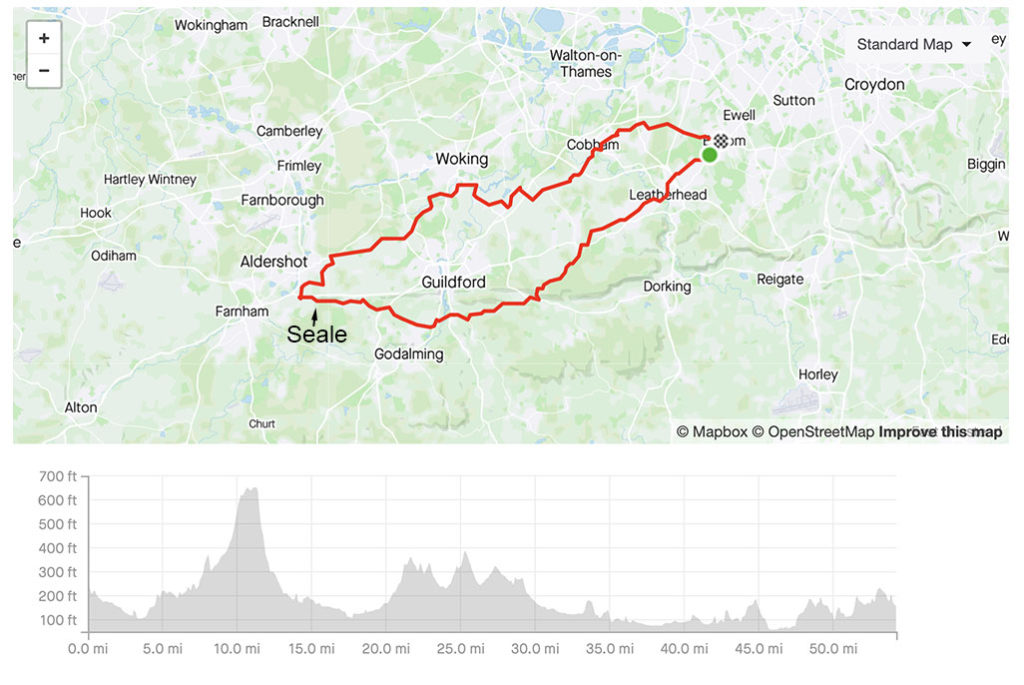 Map of route to Manor Farm