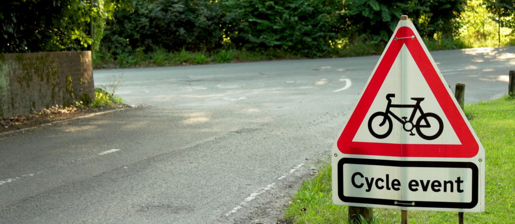 Cycle event sign