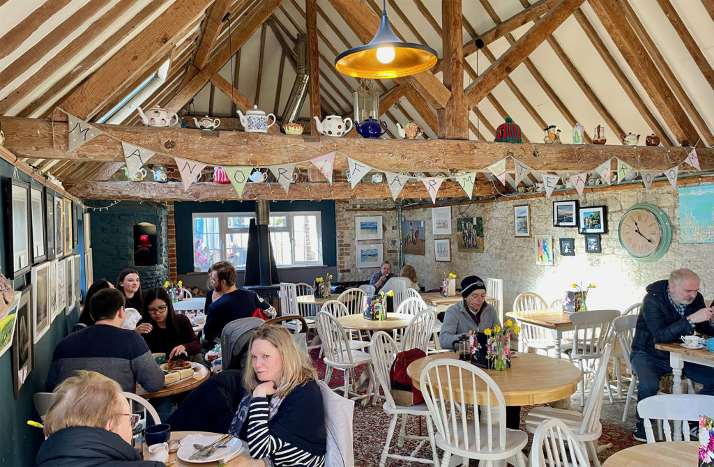 Inside Manor Farm tea room