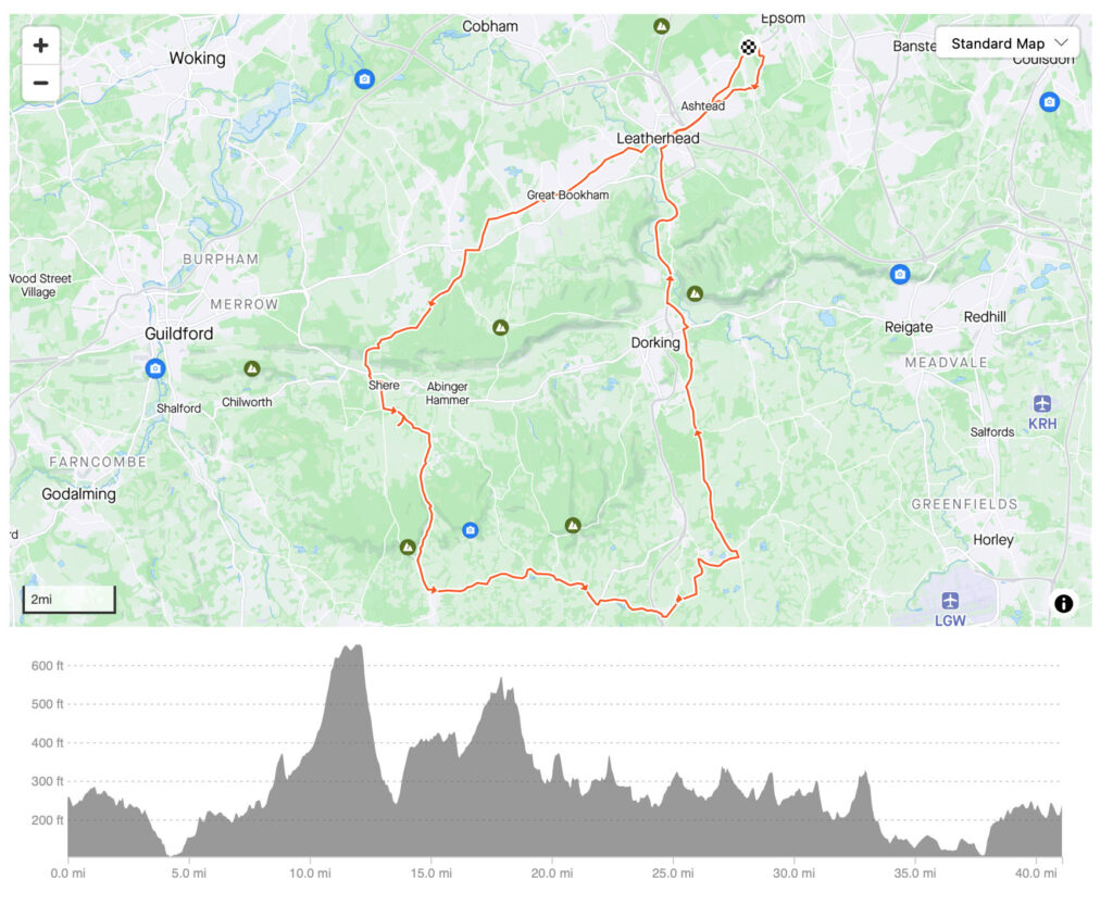 Harry Edwards route map